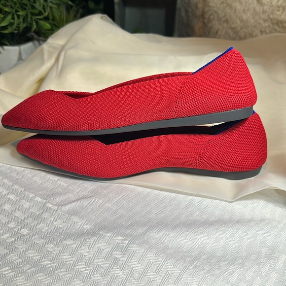 Rothy’s ballet flats shoes bright red textile 8.5 - Picture 7 of 10